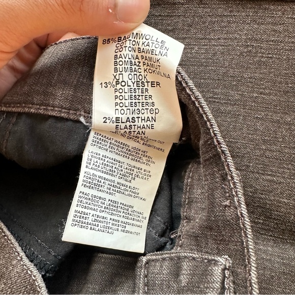 DARK BROWN STRAIGHT FIT JEANS - Picture 5 of 6